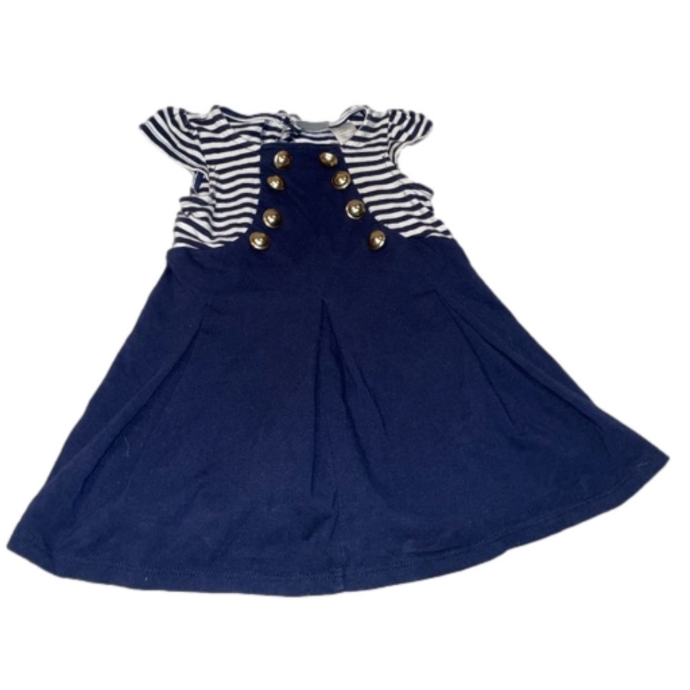 Have your Toddler took Angelic in this Nautical Ocean Ready pleaded Sailor Dress